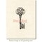 Deep Red Stamps Celtic Key Rubber Cling Stamp 1.25 x 3.2 inches